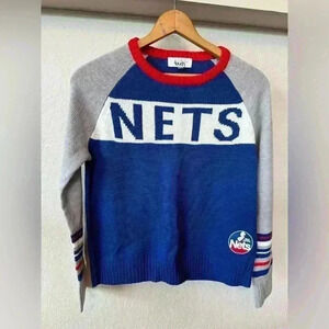 Touch by Alyssa Milano New Jersey Nets Sweater Women’s Large NWT
